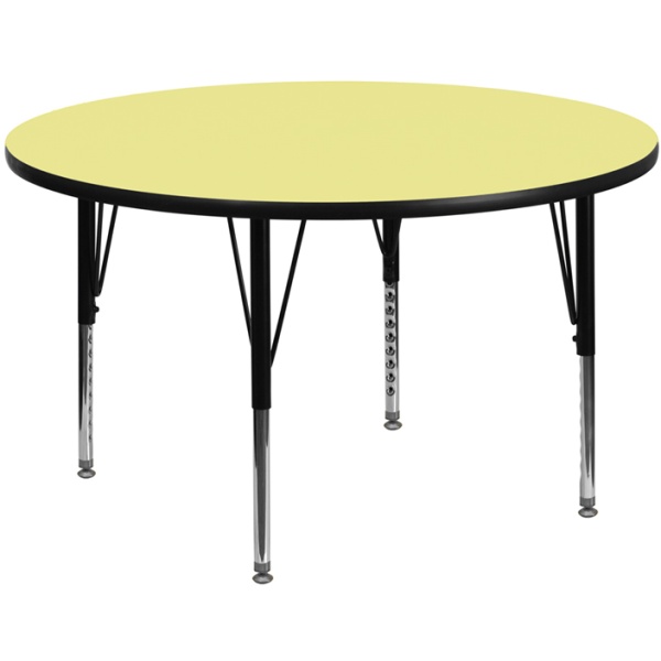 48-Round-Yellow-Thermal-Laminate-Activity-Table-Height-Adjustable-Short-Legs-by-Flash-Furniture