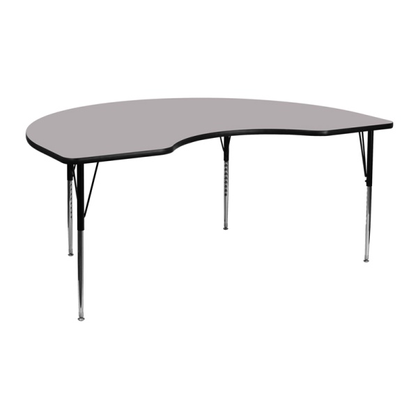 48W-x-72L-Kidney-Grey-Thermal-Laminate-Activity-Table-Standard-Height-Adjustable-Legs-by-Flash-Furniture