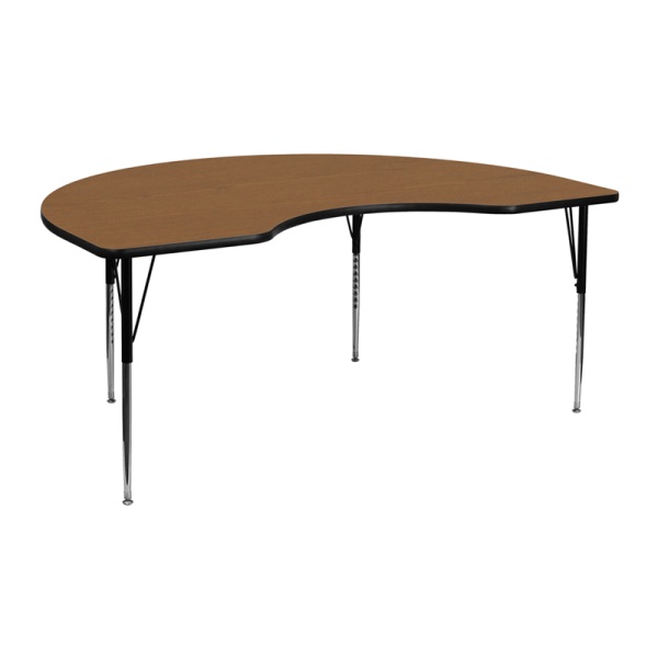 48W-x-72L-Kidney-Oak-Thermal-Laminate-Activity-Table-Standard-Height-Adjustable-Legs-by-Flash-Furniture