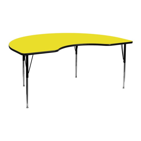 48W-x-72L-Kidney-Yellow-HP-Laminate-Activity-Table-Standard-Height-Adjustable-Legs-by-Flash-Furniture
