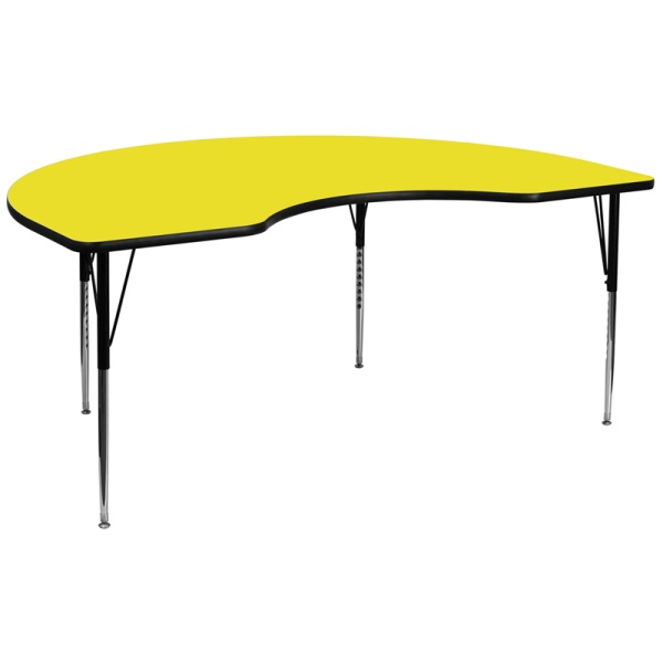 48W-x-96L-Kidney-Yellow-HP-Laminate-Activity-Table-Standard-Height-Adjustable-Legs-by-Flash-Furniture