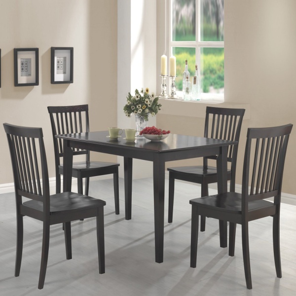 5-Piece-Dining-Set-with-Cappuccino-Finish-by-Coaster-Fine-Furniture