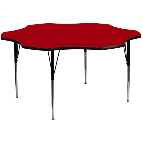 60-Flower-Red-Thermal-Laminate-Activity-Table-Standard-Height-Adjustable-Legs-by-Flash-Furniture