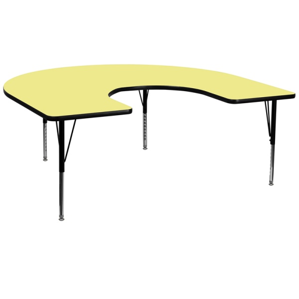 60W-x-66L-Horseshoe-Yellow-Thermal-Laminate-Activity-Table-Height-Adjustable-Short-Legs-by-Flash-Furniture