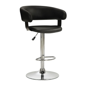 Adjustable-Bar-Stool-with-Black-Leather-like-Vinyl-Upholstery-by-Coaster-Fine-Furniture