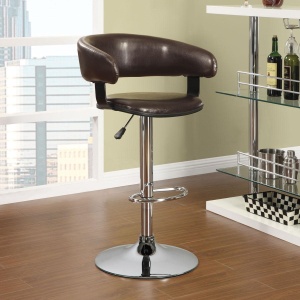 Adjustable-Bar-Stool-with-Brown-Leather-like-Vinyl-Upholstery-by-Coaster-Fine-Furniture-1