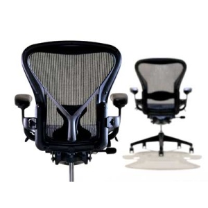 Aeron Chair by Herman miller - Armless - Cobalt  -                                                            Refurbished Approved By Madison Seating - Image 2