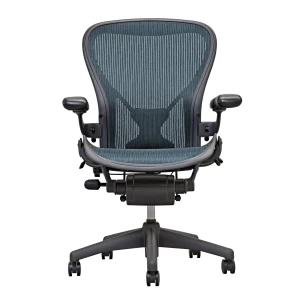 Aeron-Chair-by-Herman-Miller-Highly-Adjustable-Posture-Fit-Emerald