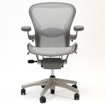 Aeron By Herman Miller -Titanium - Fully Loaded Refurbished Approved By Madison Seating