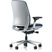 Amia Ergonomic Task Chair in Black with Platinum/Chrome Base by Steelcase- Fully Loaded - - Image 4