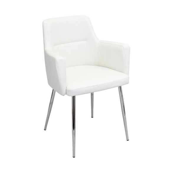 Andrew-Contemporary-DiningAccent-Chair-in-Chrome-and-White-Faux-Leather-by-LumiSource-Set-of-2