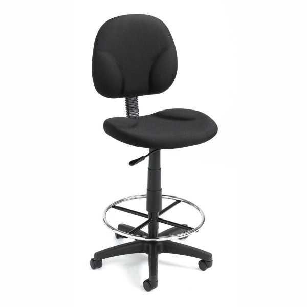 Armless-Drafting-Stool-with-Black-Crepe-Fabric-Upholstery-by-Boss-Office-Products