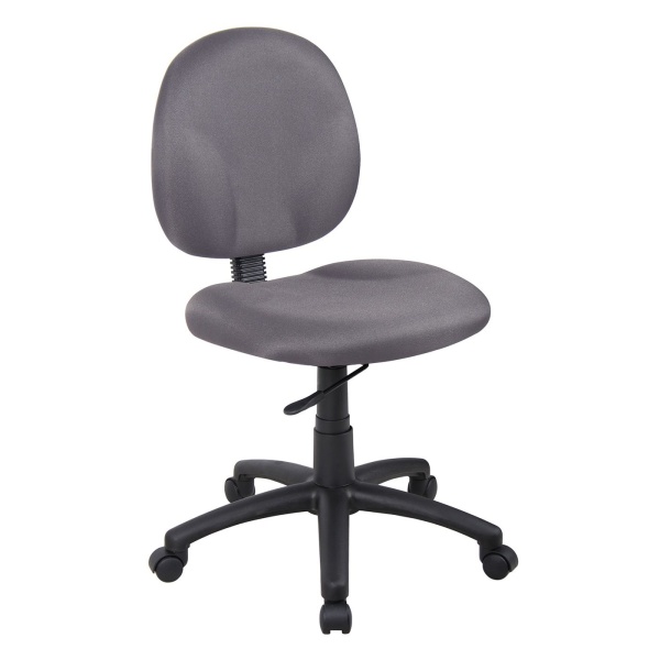 Armless-Ergonomic-Office-Chair-with-Gray-Crepe-Fabric-Upholstery-by-Boss-Office-Products