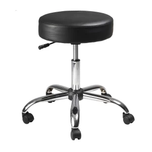 Backless Medical Stool with Black Caressoft Upholstery by Boss Office Products
