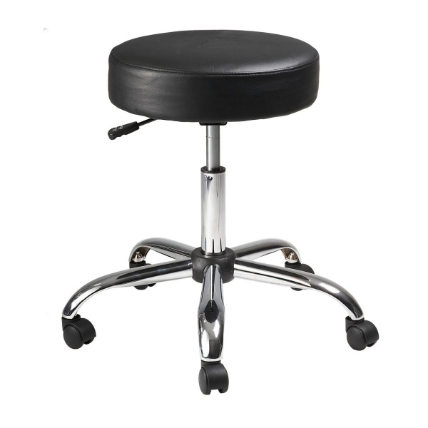Backless-Medical-Stool-with-Black-Caressoft-Upholstery-by-Boss-Office-Products