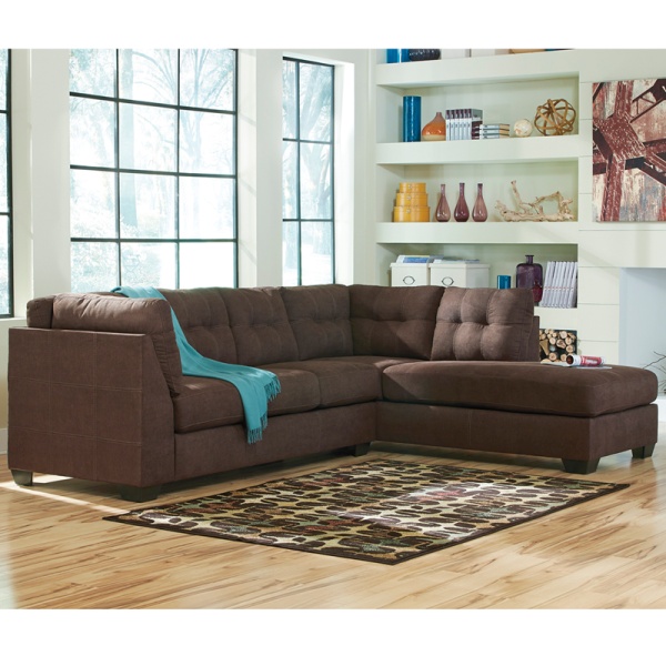 Benchcraft-Maier-Sectional-with-Right-Side-Facing-Chaise-in-Walnut-Microfiber-by-Flash-Furniture