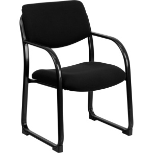 Black-Fabric-Executive-Side-Reception-Chair-with-Sled-Base-by-Flash-Furniture