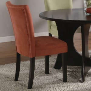 Alternative view of Bloomfield Parson Dining Chair with Terracotta Microfiber Upholstery (Set of 2) by Coaster Fine Furniture