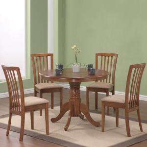 Alternative view of Brannan Side Dining Chair with Oak Finish (Set of 2) by Coaster Fine Furniture