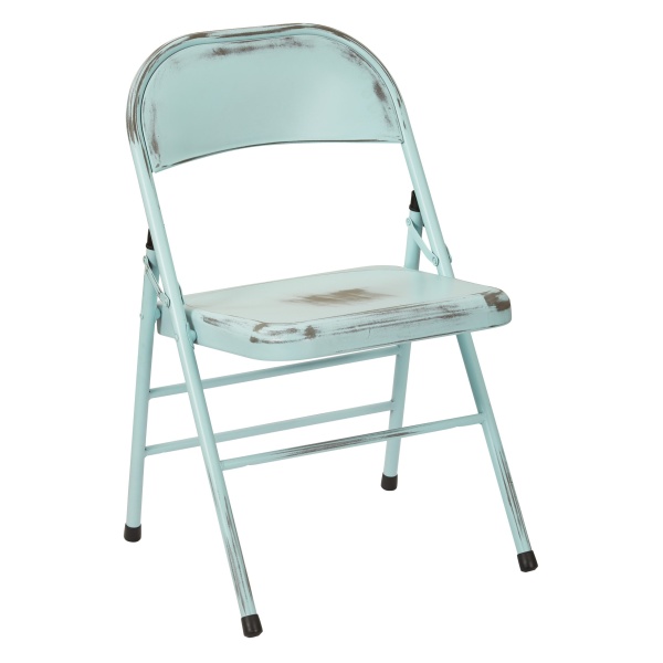 Bristow-2CTN-Steel-Folding-Chair-in-Antique-Sky-Blue-Distressed-Finish-by-Work-Smart™-OSP-Designs-Office-Star