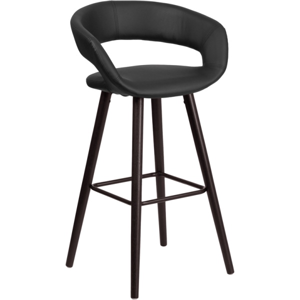 Brynn-Series-29-High-Contemporary-Cappuccino-Wood-Barstool-in-Black-Vinyl-by-Flash-Furniture