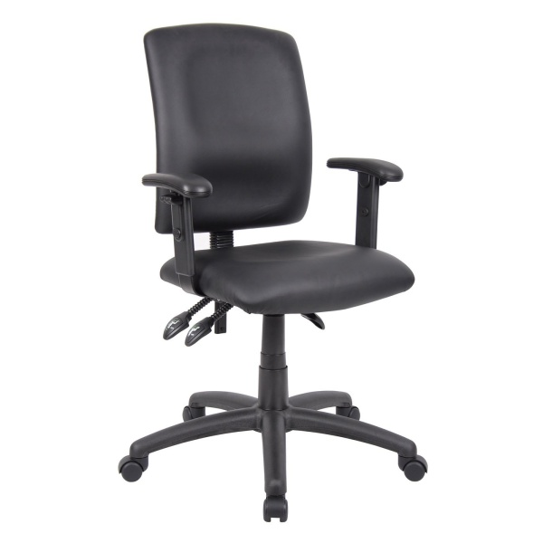 Budget-Task-Chair-with-Adjustable-Arms-with-Black-CaressoftPlus-Upholstery-by-Boss-Office-Products