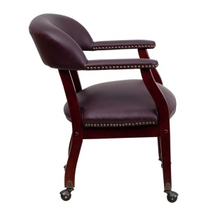 Burgundy-Top-Grain-Leather-Conference-Chair-with-Casters-by-Flash-Furniture-1