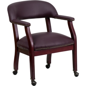 Burgundy-Top-Grain-Leather-Conference-Chair-with-Casters-by-Flash-Furniture