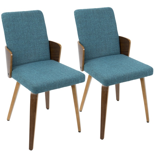 Carmella-Mid-Century-Modern-DiningAccent-Chair-in-Walnut-and-Teal-Fabric-by-LumiSource-Set-of-2