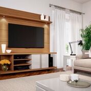 Carnegie TV Stand in Maple Cream and Off White by Manhattan Comfort - Image 2
