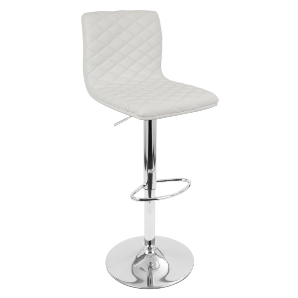 Caviar-Contemporary-Adjustable-Barstool-with-Swivel-in-White-Faux-Leather-by-LumiSource