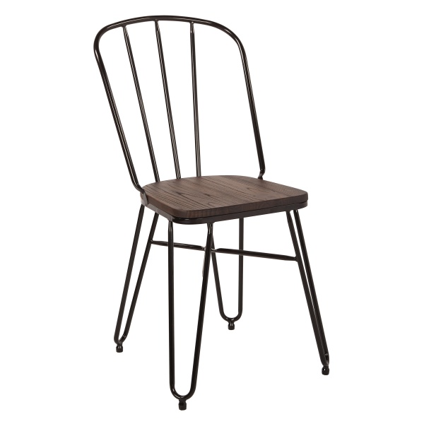 Charleston-Chair-2CTN-with-Black-Base-and-Brown-Stain-Wood-Seat-by-OSP-Designs-Office-Star