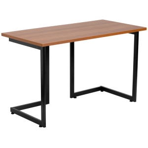 Cherry-Computer-Desk-with-Black-Frame-by-Flash-Furniture-1