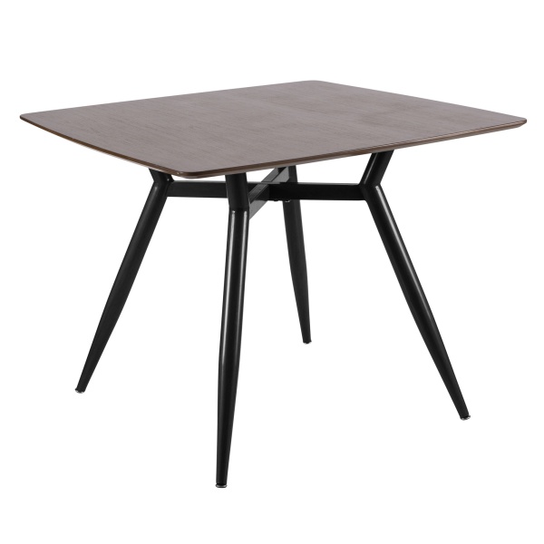 Clara-Mid-Century-Modern-Square-Dining-Table-with-Black-Metal-Legs-and-Walnut-Wood-Top-by-LumiSource