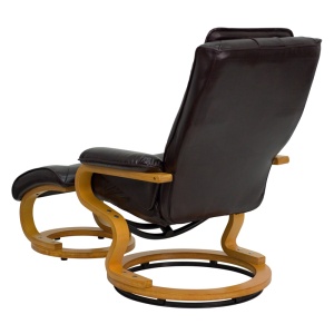 Contemporary-Brown-Leather-Recliner-and-Ottoman-with-Swiveling-Maple-Wood-Base-by-Flash-Furniture-2