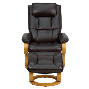 Contemporary-Brown-Leather-Recliner-and-Ottoman-with-Swiveling-Maple-Wood-Base-by-Flash-Furniture-3