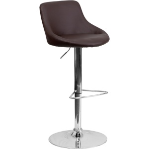 Contemporary-Brown-Vinyl-Bucket-Seat-Adjustable-Height-Barstool-with-Chrome-Base-by-Flash-Furniture