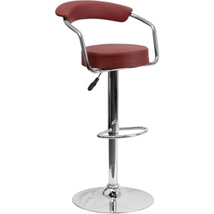 Contemporary-Burgundy-Vinyl-Adjustable-Height-Barstool-with-Arms-and-Chrome-Base-by-Flash-Furniture