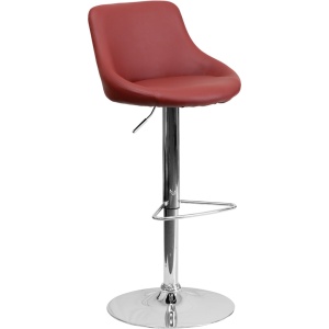 Contemporary-Burgundy-Vinyl-Bucket-Seat-Adjustable-Height-Barstool-with-Chrome-Base-by-Flash-Furniture