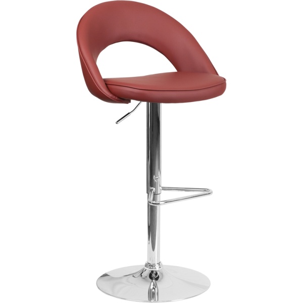 Contemporary-Burgundy-Vinyl-Rounded-Back-Adjustable-Height-Barstool-with-Chrome-Base-by-Flash-Furniture