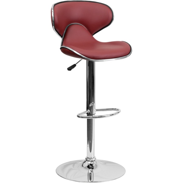Contemporary-Cozy-Mid-Back-Burgundy-Vinyl-Adjustable-Height-Barstool-with-Chrome-Base-by-Flash-Furniture