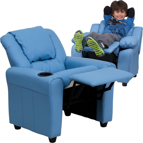 Contemporary-Light-Blue-Vinyl-Kids-Recliner-with-Cup-Holder-and-Headrest-by-Flash-Furniture