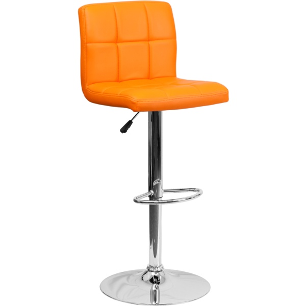 Contemporary-Orange-Quilted-Vinyl-Adjustable-Height-Barstool-with-Chrome-Base-by-Flash-Furniture