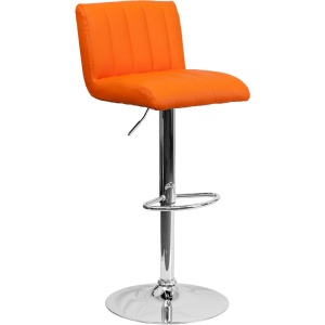 Contemporary-Orange-Vinyl-Adjustable-Height-Barstool-with-Chrome-Base-by-Flash-Furniture