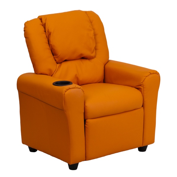 Contemporary-Orange-Vinyl-Kids-Recliner-with-Cup-Holder-and-Headrest-by-Flash-Furniture