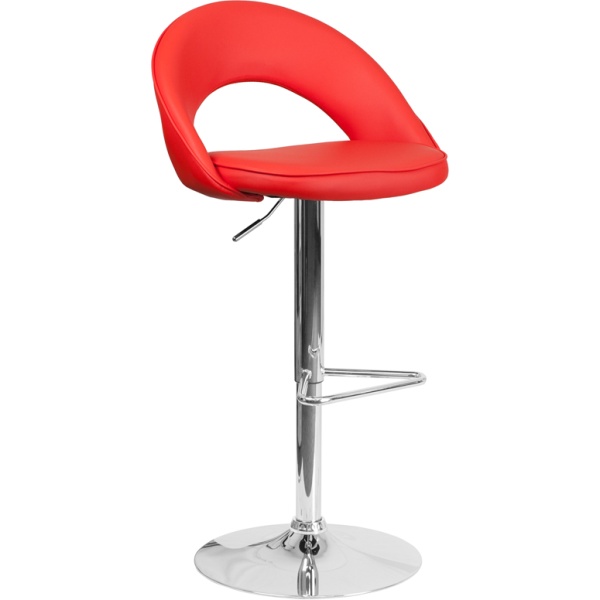 Contemporary-Red-Vinyl-Rounded-Back-Adjustable-Height-Barstool-with-Chrome-Base-by-Flash-Furniture