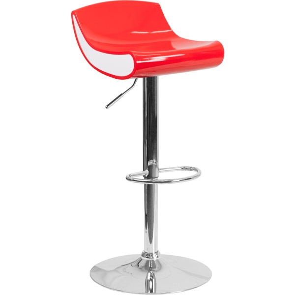Contemporary-Red-and-White-Adjustable-Height-Plastic-Barstool-with-Chrome-Base-by-Flash-Furniture