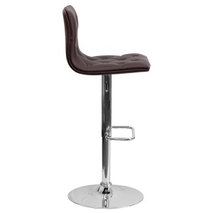 Contemporary-Tufted-Brown-Vinyl-Adjustable-Height-Barstool-with-Chrome-Base-by-Flash-Furniture-1