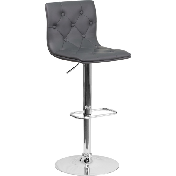 Contemporary-Tufted-Gray-Vinyl-Adjustable-Height-Barstool-with-Chrome-Base-by-Flash-Furniture