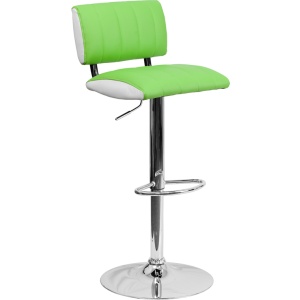 Contemporary-Two-Tone-Green-White-Vinyl-Adjustable-Height-Barstool-with-Chrome-Base-by-Flash-Furniture